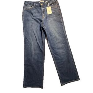 * NWT Flying Monkey Arabella High Rise Wide Leg Jeans Size 32 Dark Wash